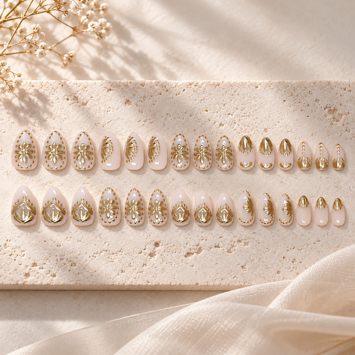 Golden Filigree Press On Nail Set · mproduct-9aaae5fb7575eaa4adf0