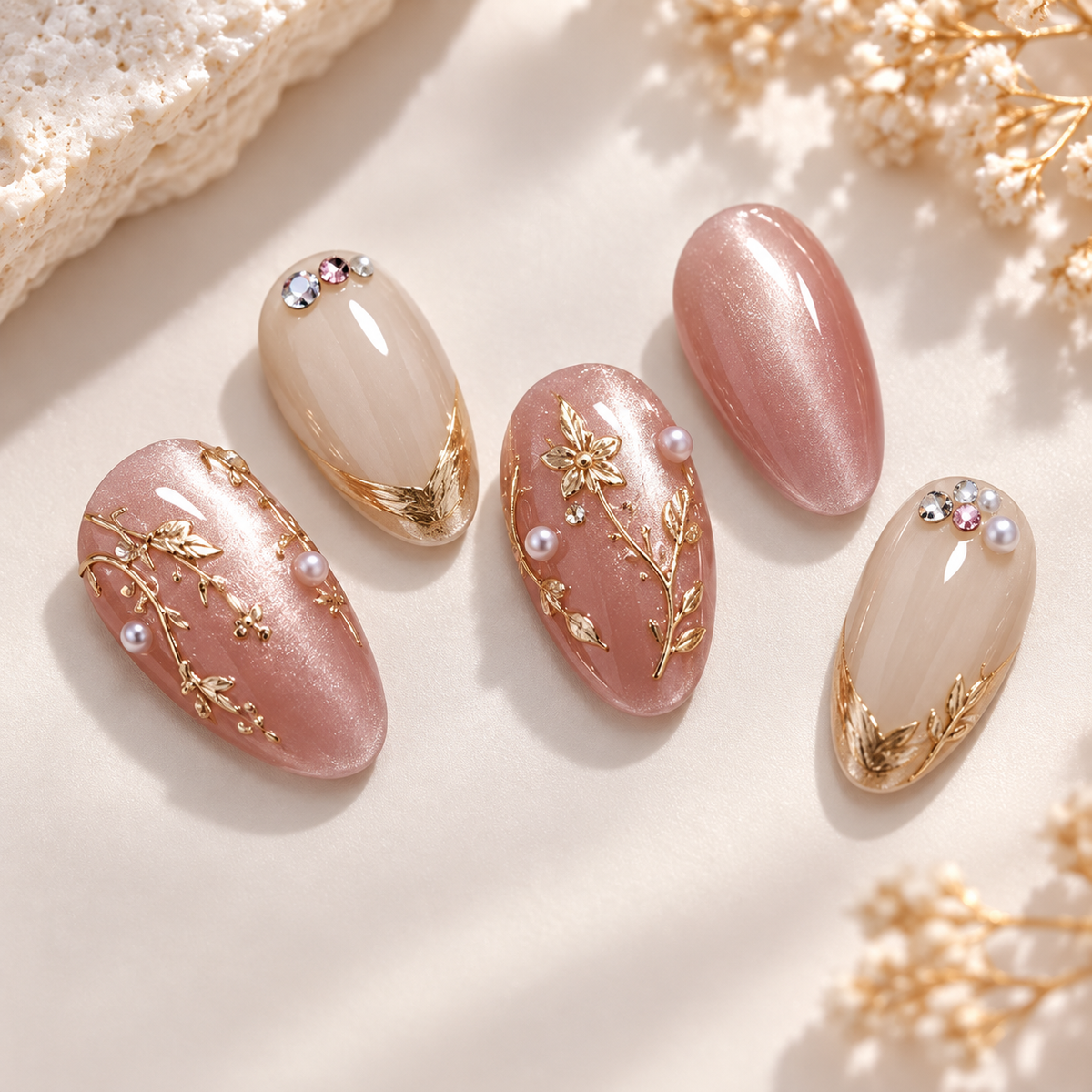 Z1385 Sweet Gilded Press-On Nail Set · mproduct-9b3130cebb5110520db0