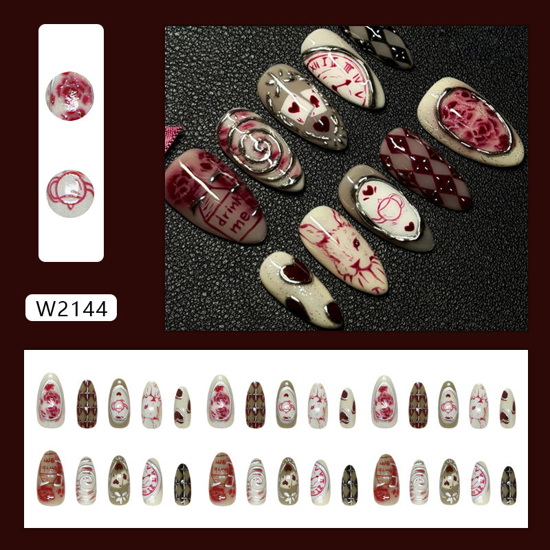 Dream Rose Heart Animal Press On Nails · mproduct-9b92a6d5b1cbc6f263be
