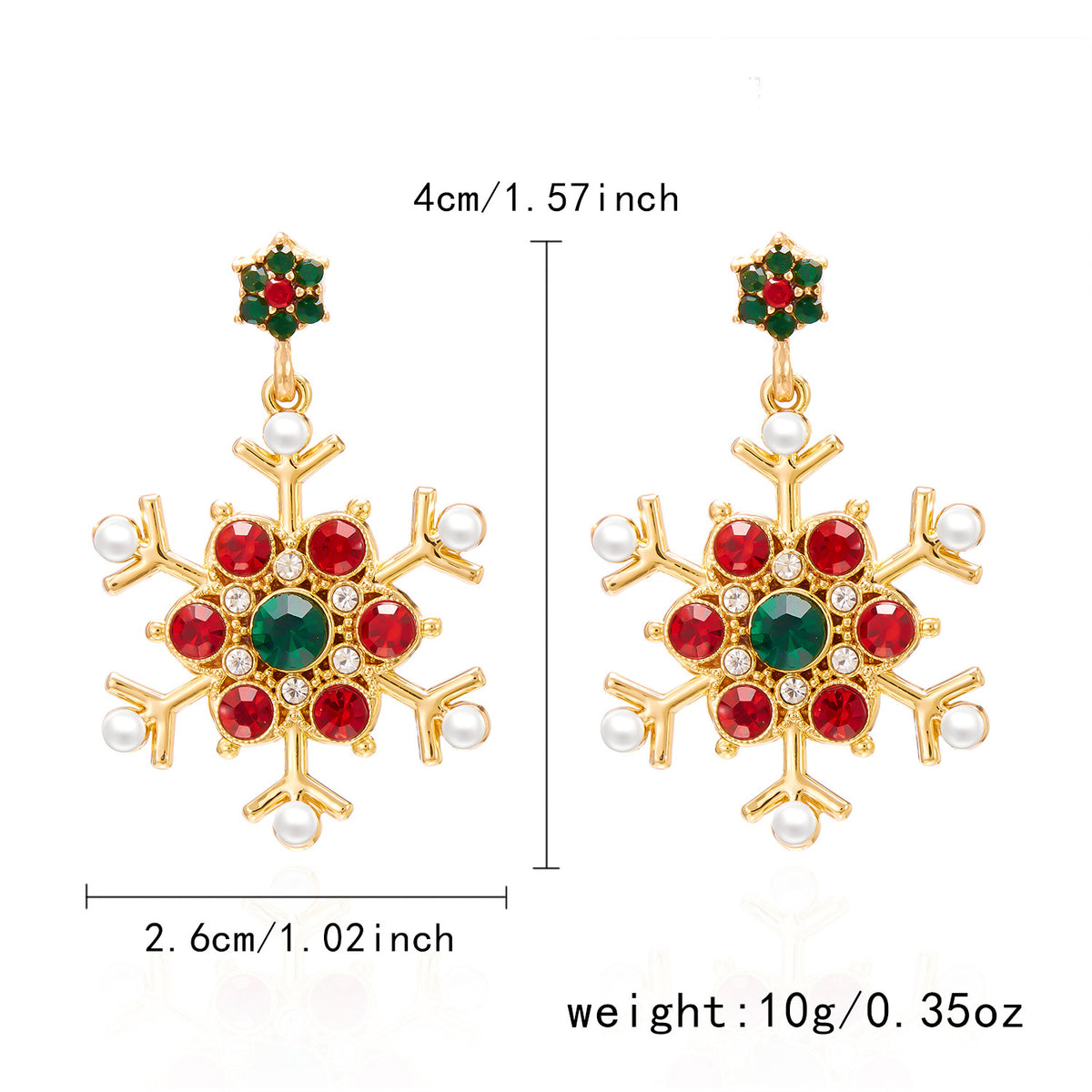 Christmas Rhinestone Earrings Collection Twelve Styles · mproduct-9bada0e40e393c54e30b