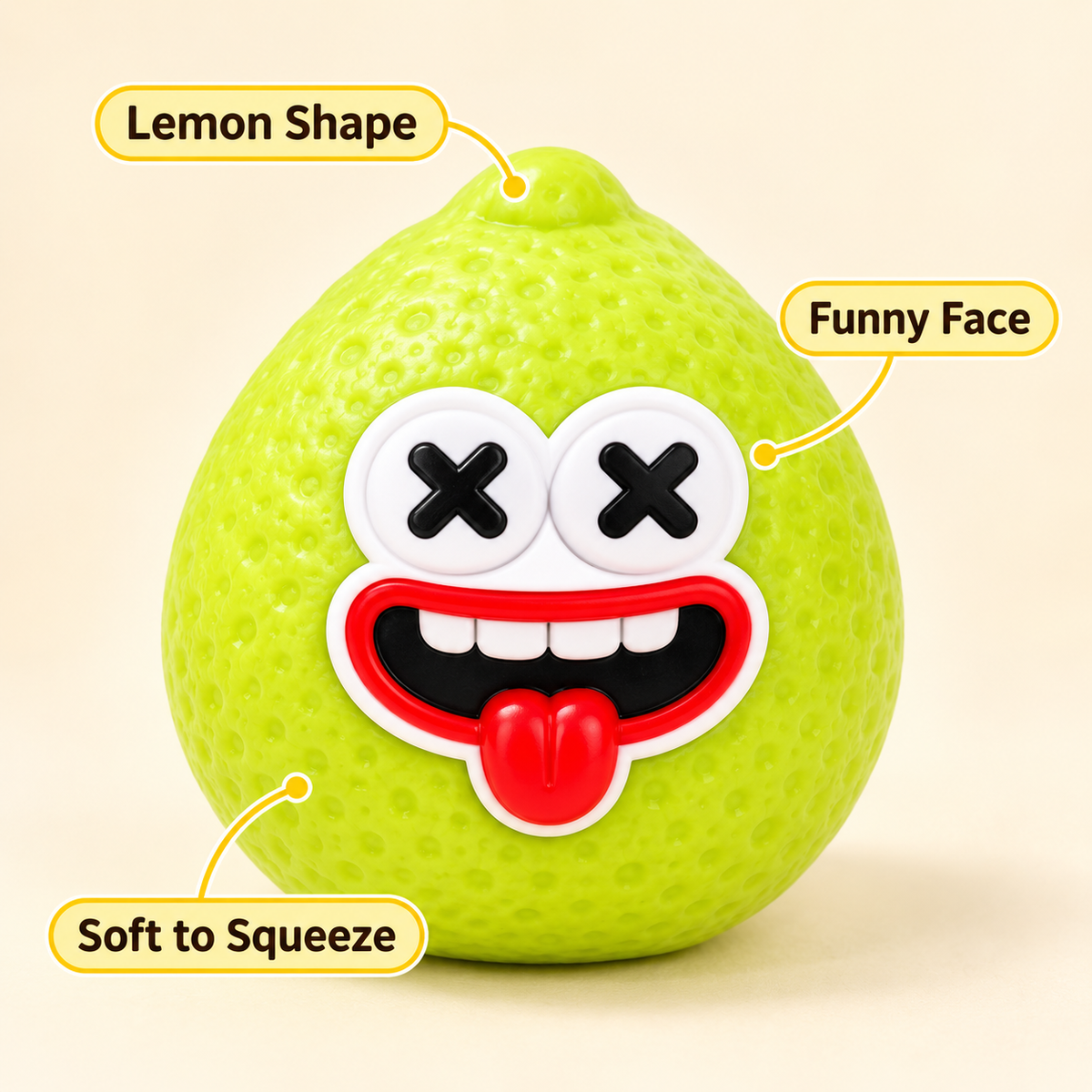 Lemon Crunchy Squishy Toy with a Textured Peel and Funny Face · mproduct-9c8833804c85b0d1a538