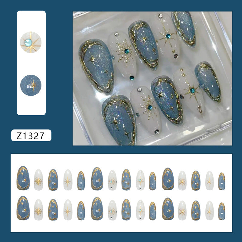 Galaxy Starlight Gilded Cat Eye Press On Nail Set · mproduct-9ee0dca4b8749fcdde0b