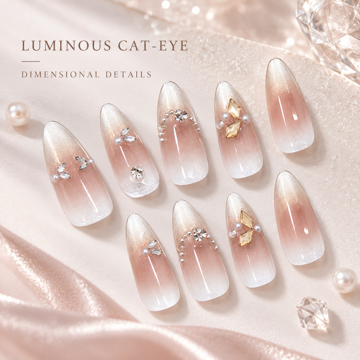 Galaxy Pearl Cat Eye French Press On Nail Set · mproduct-a201b5bb9af3122360db