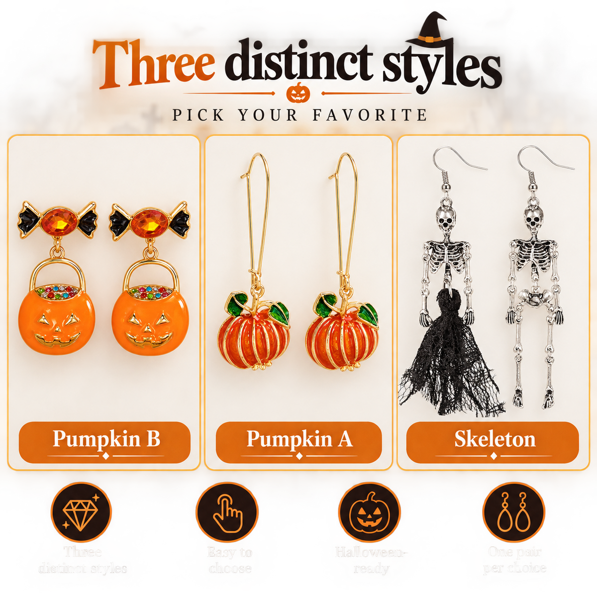 Halloween Pumpkin Skeleton Earrings Collection · mproduct-a332902524e71a001159