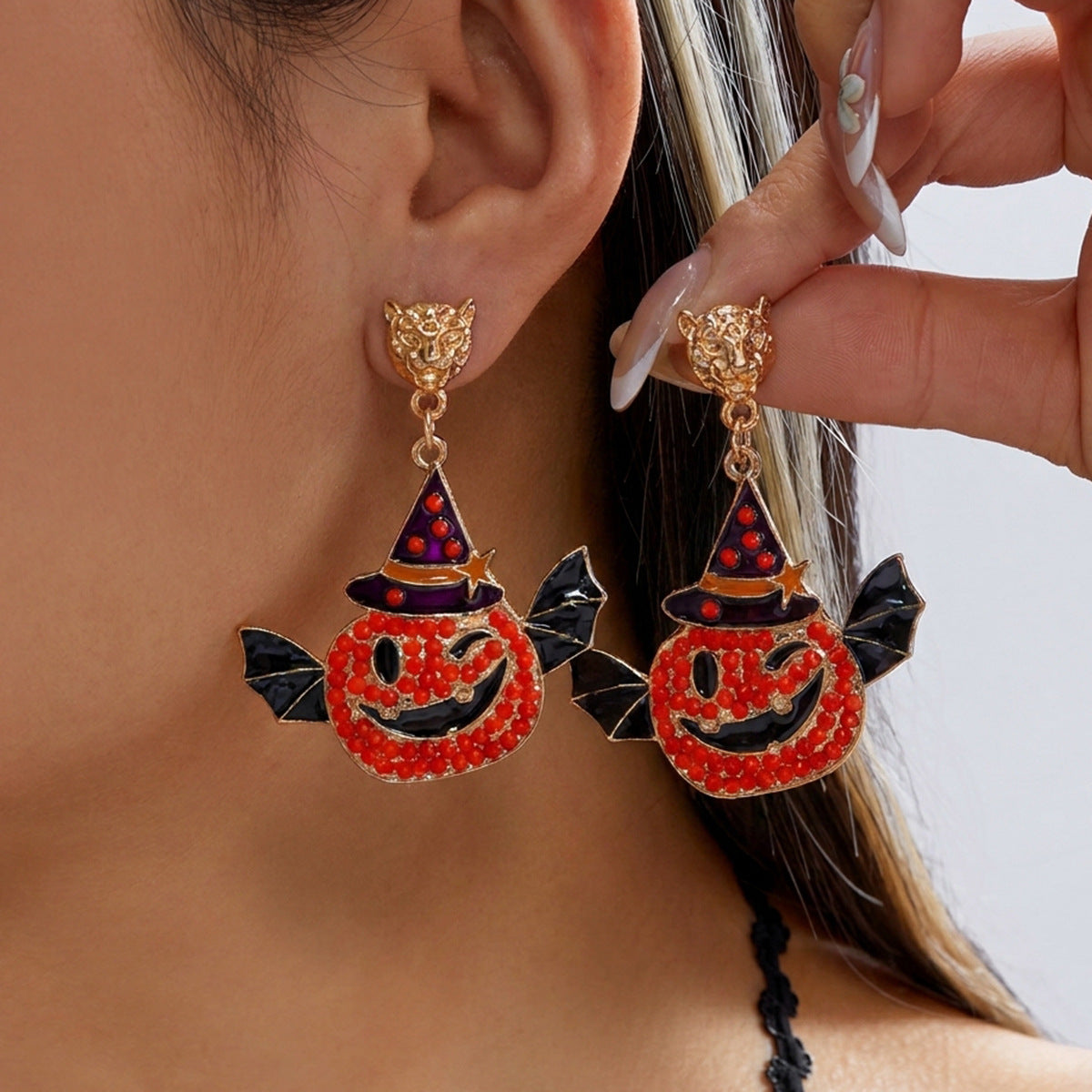 Halloween Pumpkin Ghost Earrings Eight Designs · mproduct-a992798b3f1ec2a6e93e