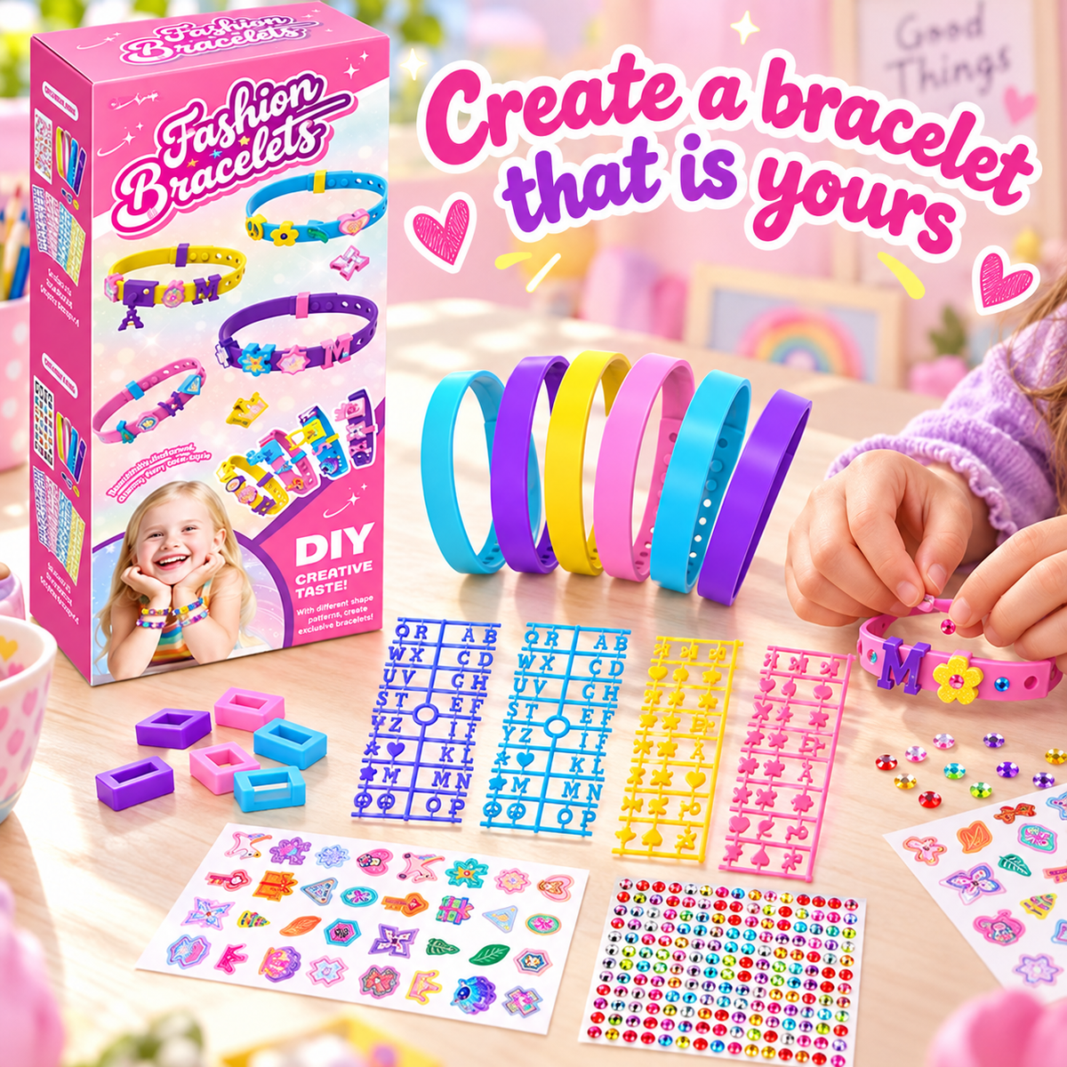 Princess DIY Bracelet Craft Kit YC 02 Design · mproduct-ab32f3f13b3cea10190e