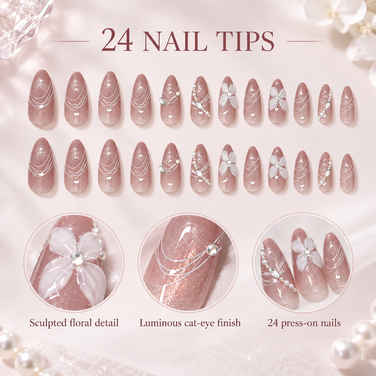 Crystal Ice Blossom Cat Eye Press On Nail Set · mproduct-acb1bbb09a2fc36733ca