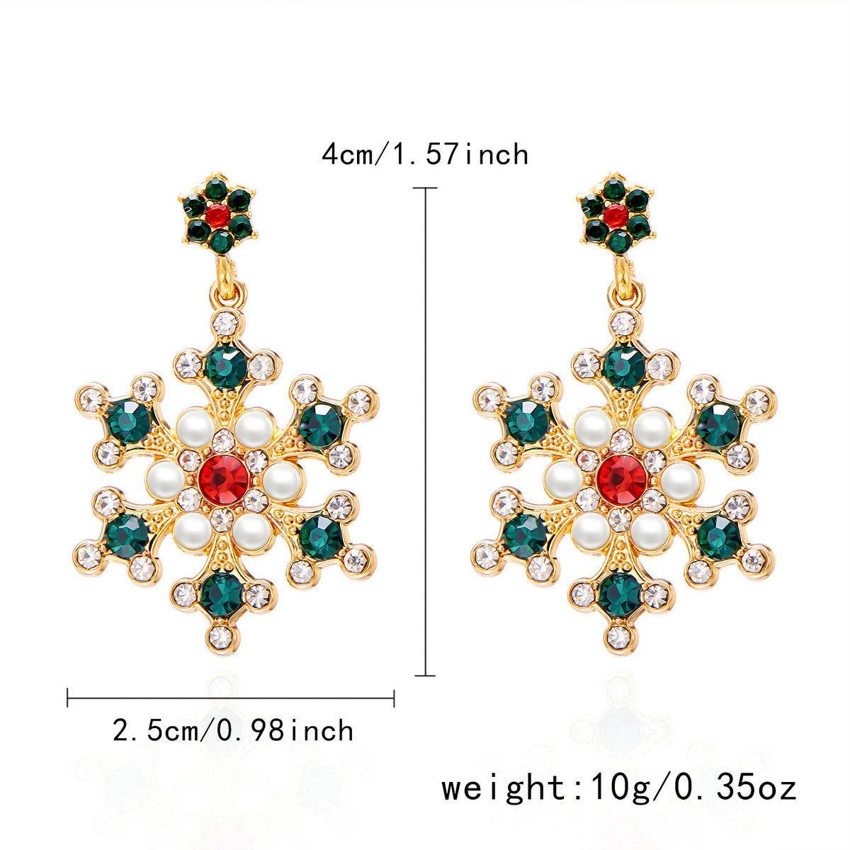 Christmas Rhinestone Earrings Collection Twelve Styles · mproduct-af433cfafa3f8e2ae361