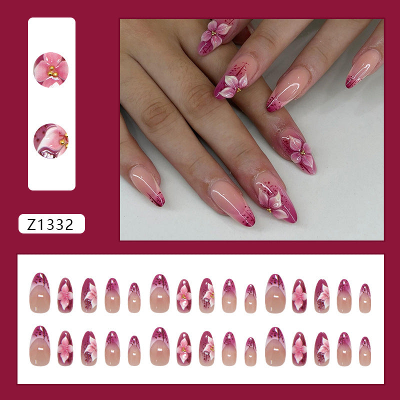 Carved Lily Ombré French Press On Nail Set · mproduct-b0567f3f18564103b180