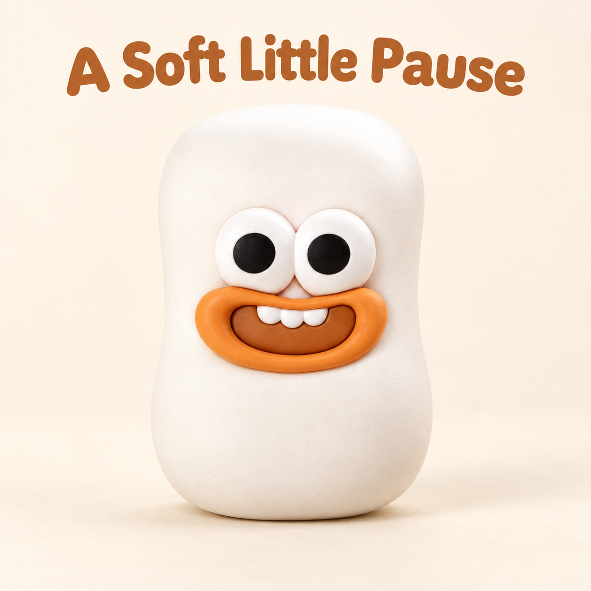 Soap Bar Crunchy Squishy Toy with a White Rounded Shape and Funny Face · mproduct-b0e4cac3b1b1d670e2bc