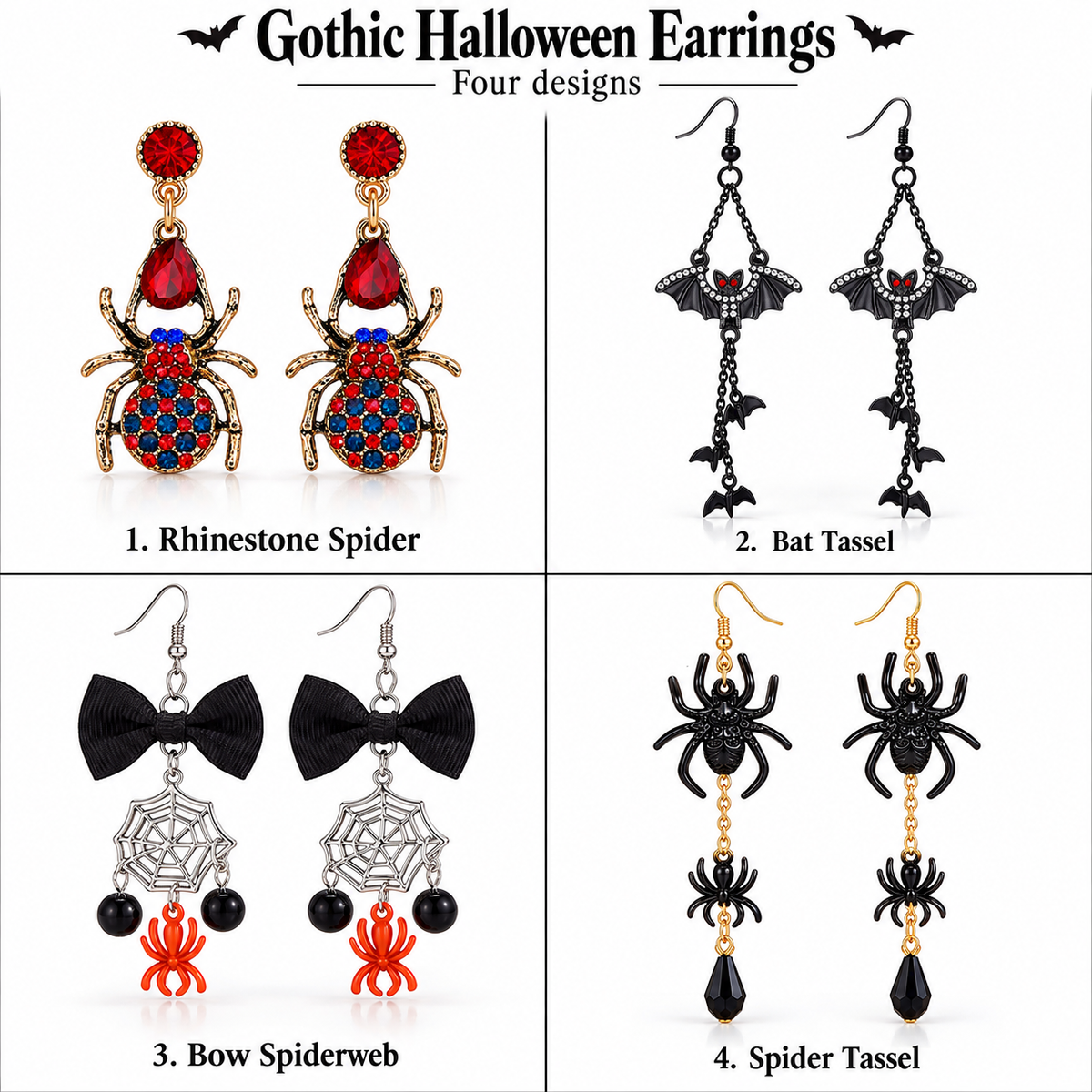 Gothic Spider Bat Earrings Collection · mproduct-b31012e46e2c256500d8