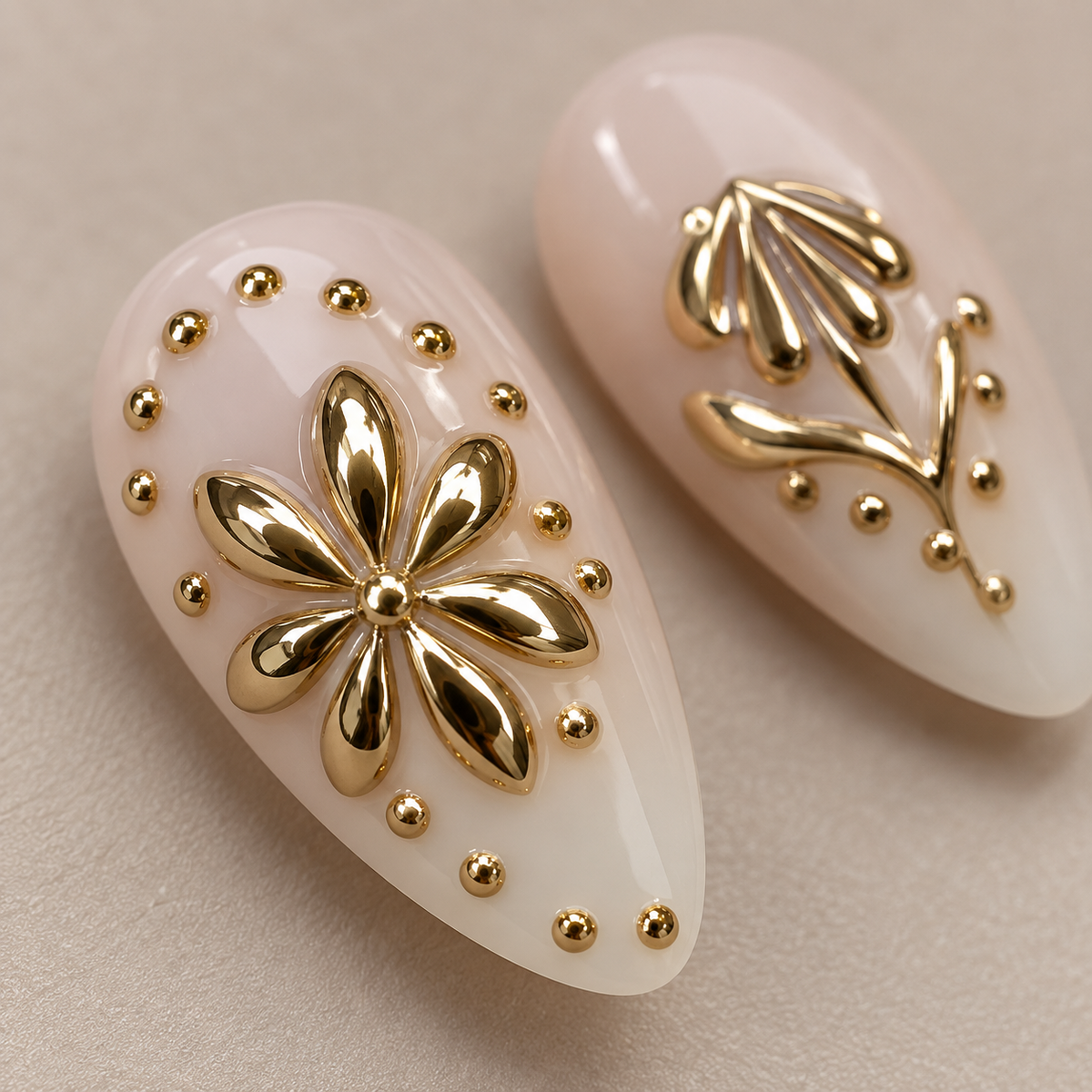 Golden Filigree Press On Nail Set · mproduct-b41a699010e38d277809