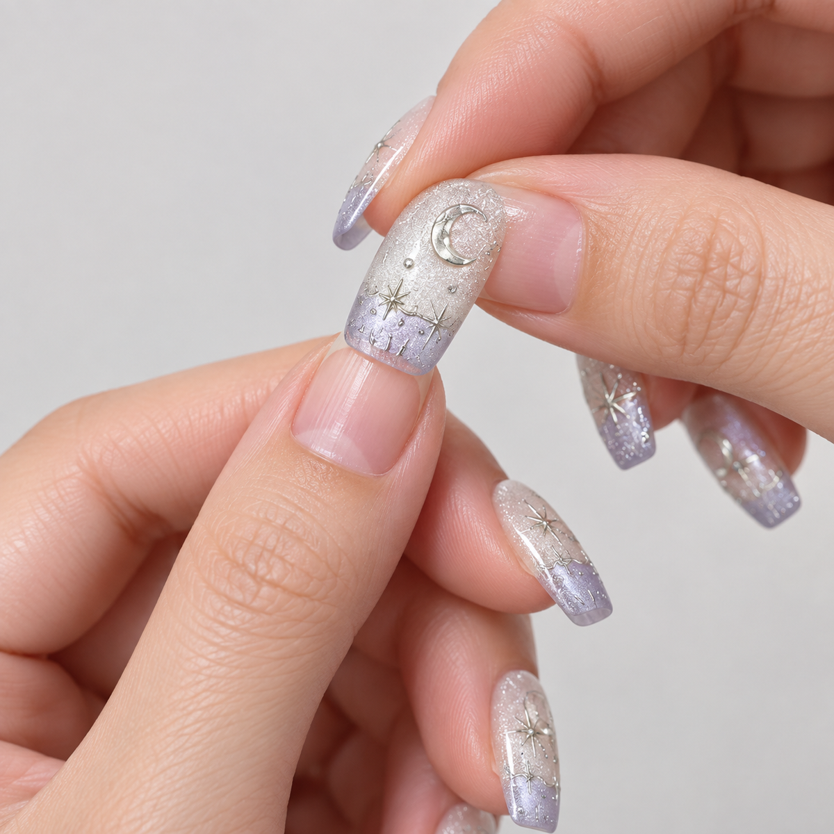 Violet Night Moon Cat Eye Press On Nail Set · mproduct-b8e23e591ec5e6a433a7
