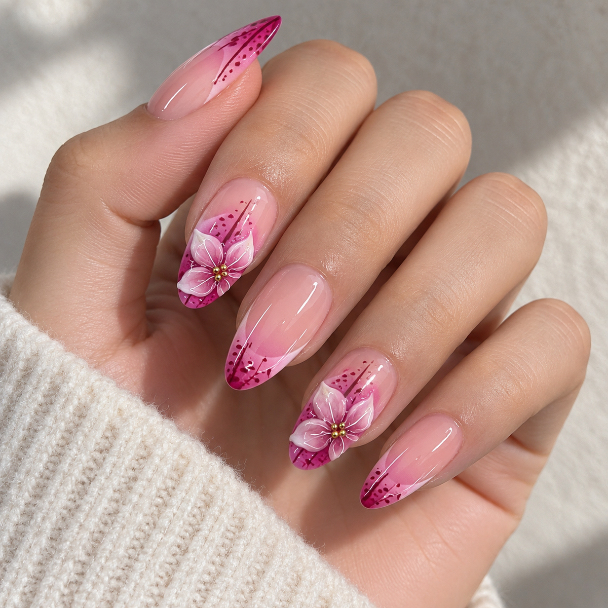 Carved Lily Ombré French Press On Nail Set · mproduct-bfcea450f51eeeac5595