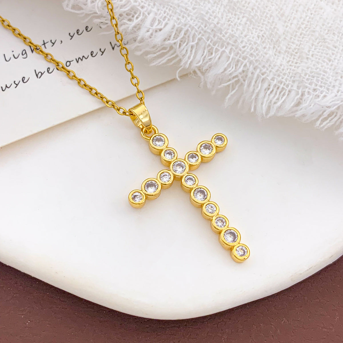 Faceted Stone Cross Necklace · mproduct-c08ce39f6f09c89df809