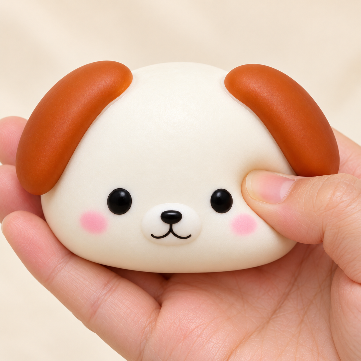 Animal Face Crunchy Squishy Toy with Rounded Dog Cow and Sheep Styles · mproduct-c0bf96be96bfae5fb7da