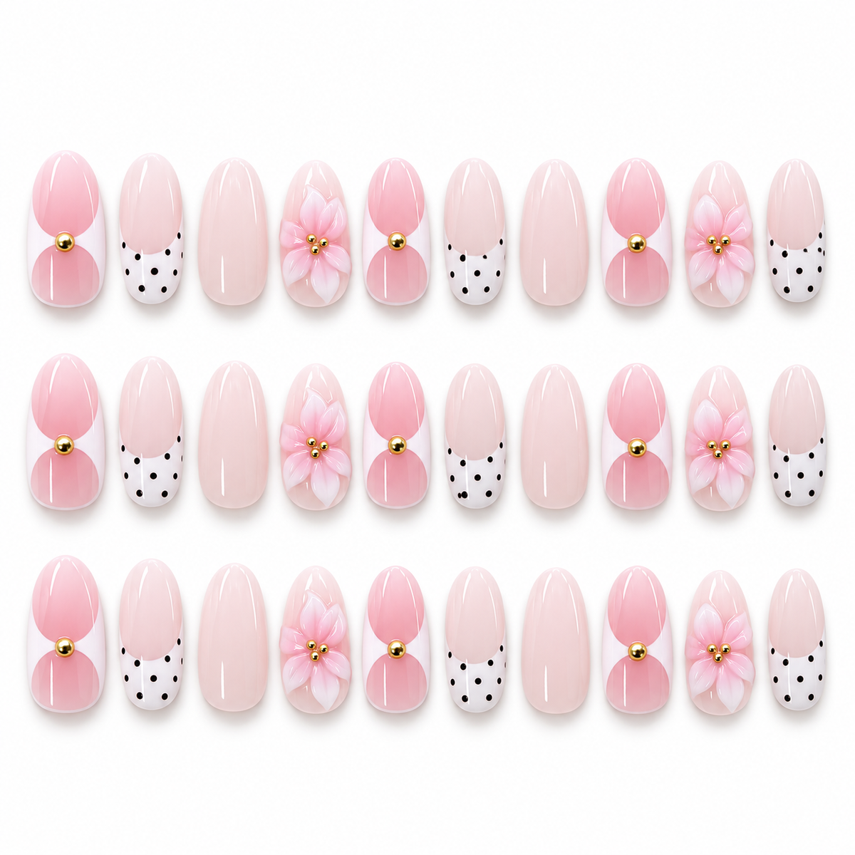 Blush Lily Polka Dot French Press On Nail Set · mproduct-c1d7293c8eaac70be376