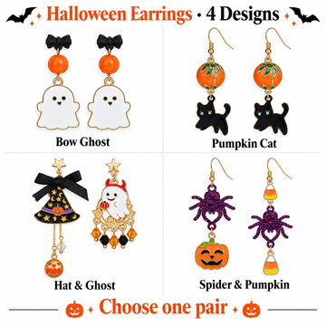 Halloween Ghost Pumpkin Earrings Collection Four Designs · mproduct-c424bffab303723c9862