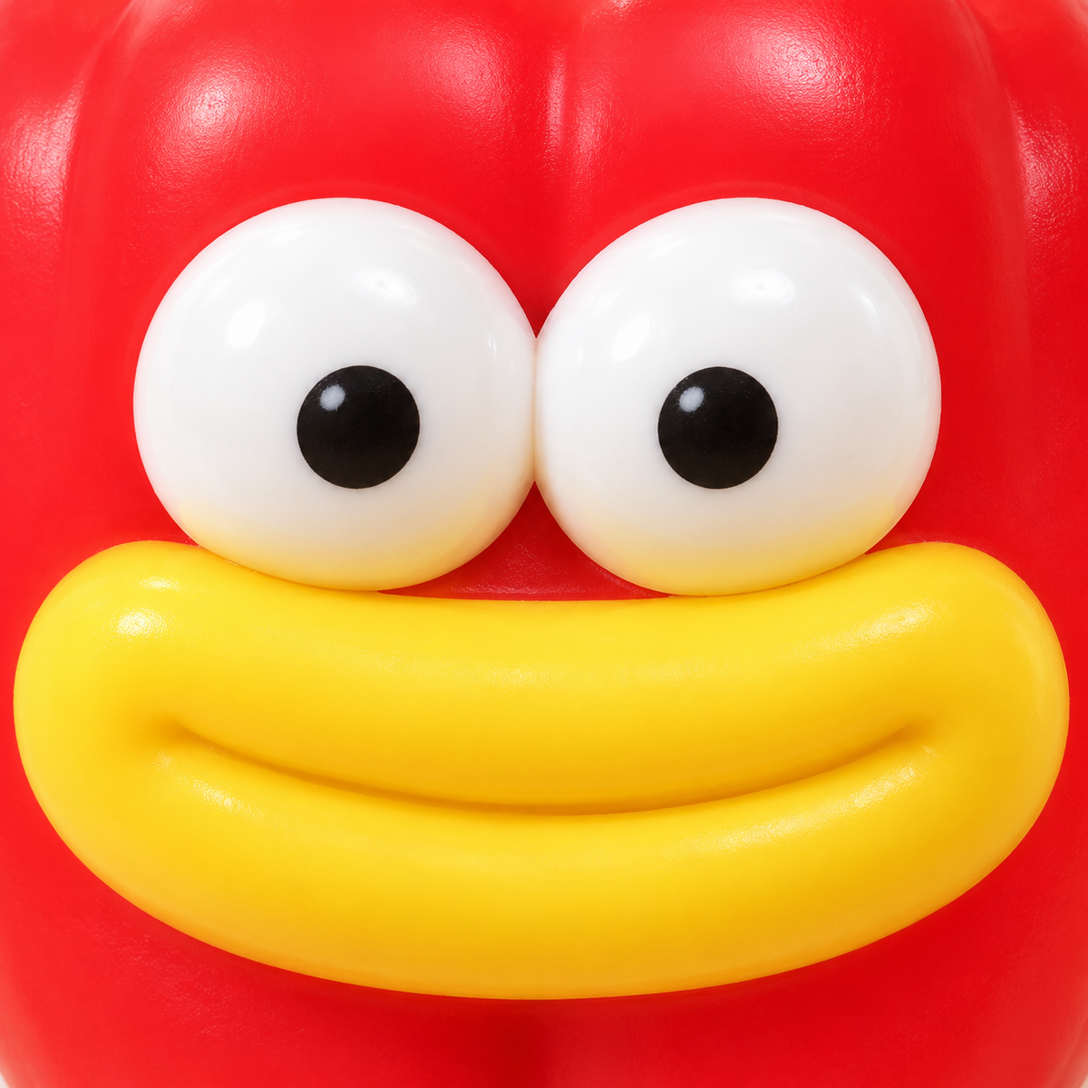 Bell Pepper Crunchy Squishy Toy with a Green Stem and Funny Face · mproduct-c76f0789b8041b2c70cd