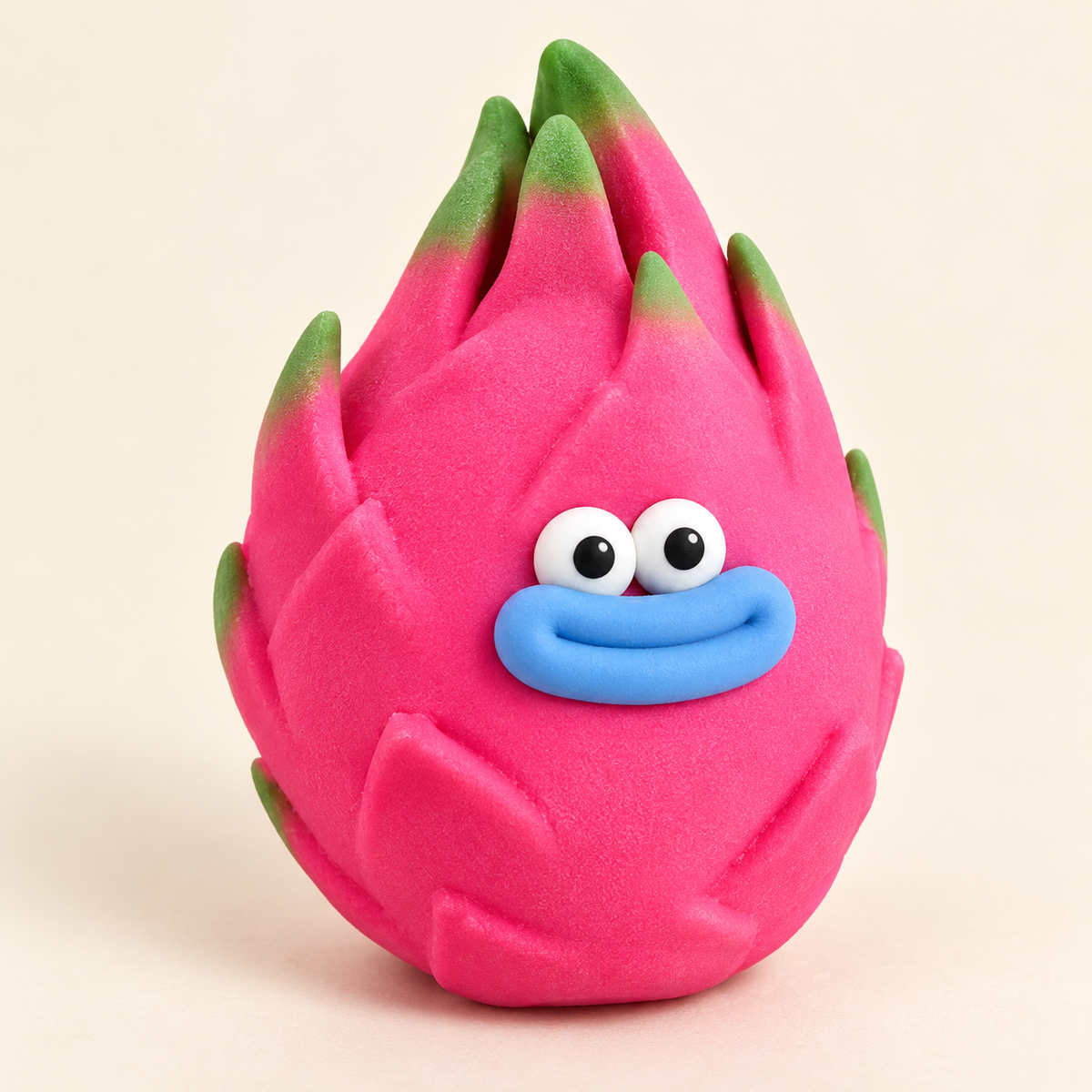 Dragon Fruit Crunchy Squishy Toy with Pink Skin and a Funny Face · mproduct-c7f875583b4e465558c9