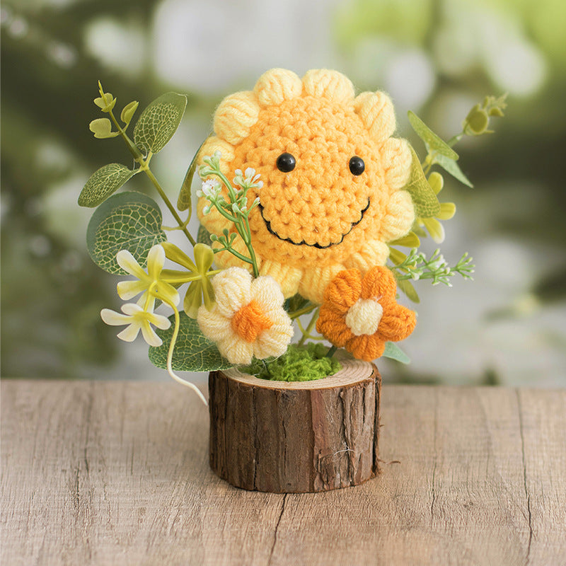 Mini Crochet Flower Wood Pot · mproduct-cf1d4d3be19319d3f2d0