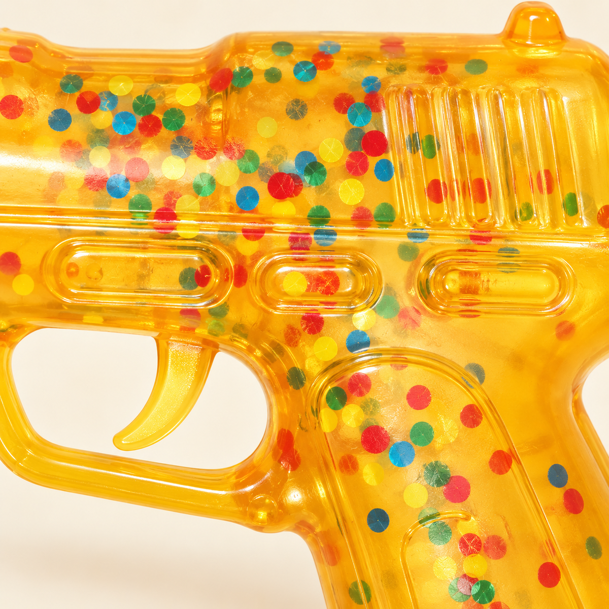 Pistol Shaped Squishy Toy with a Colourful Confetti Design · mproduct-d3ed01837f7ddc33a1b2