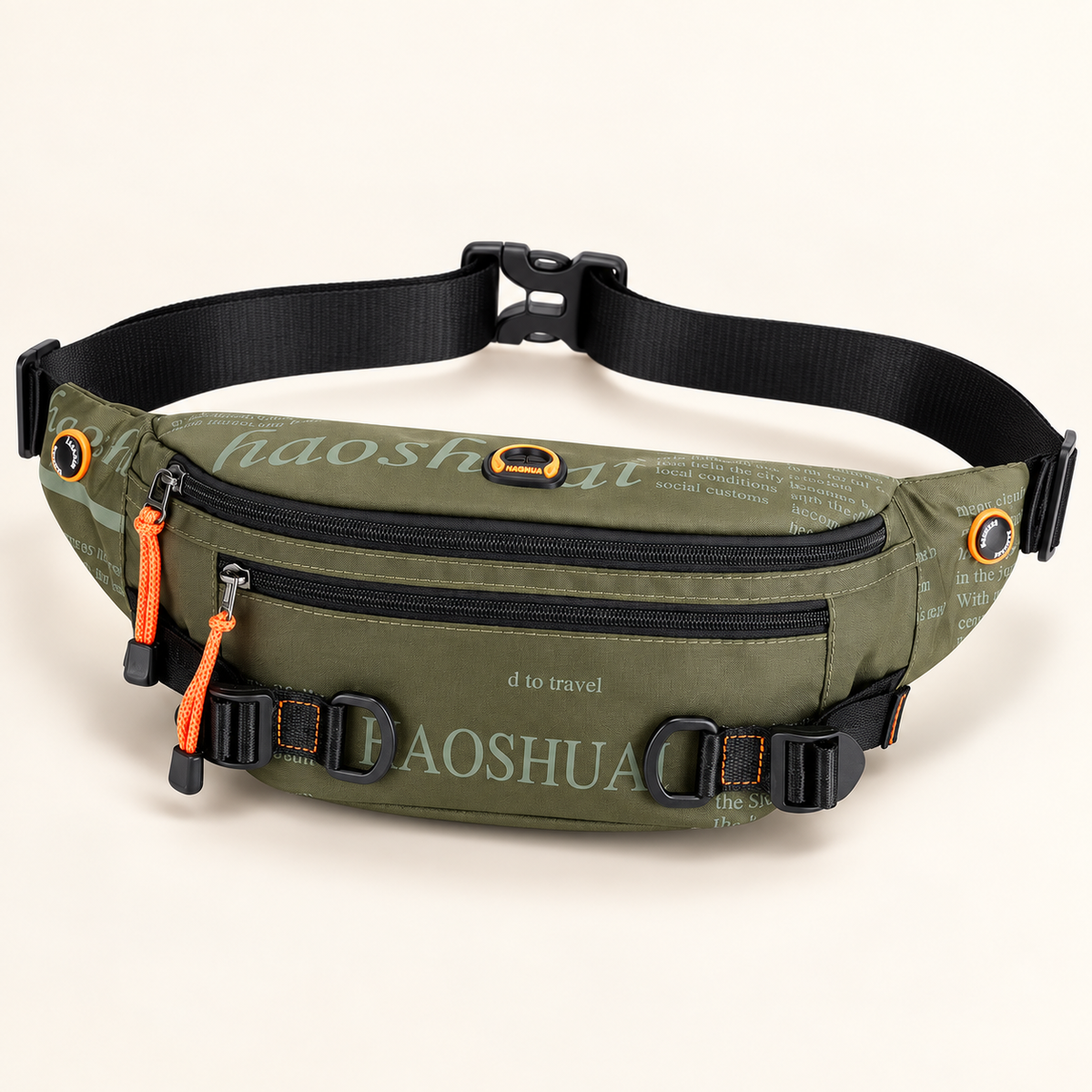 Outdoor Waist Bag with Zipper Pockets · mproduct-d646d6ec303d2a3e6147