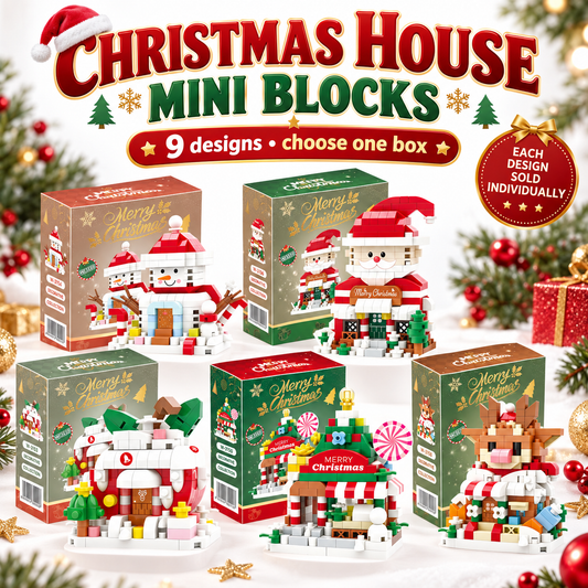 Christmas House Building Block Miniatures Nine Designs · mproduct-d75303e0dced3053c5a5