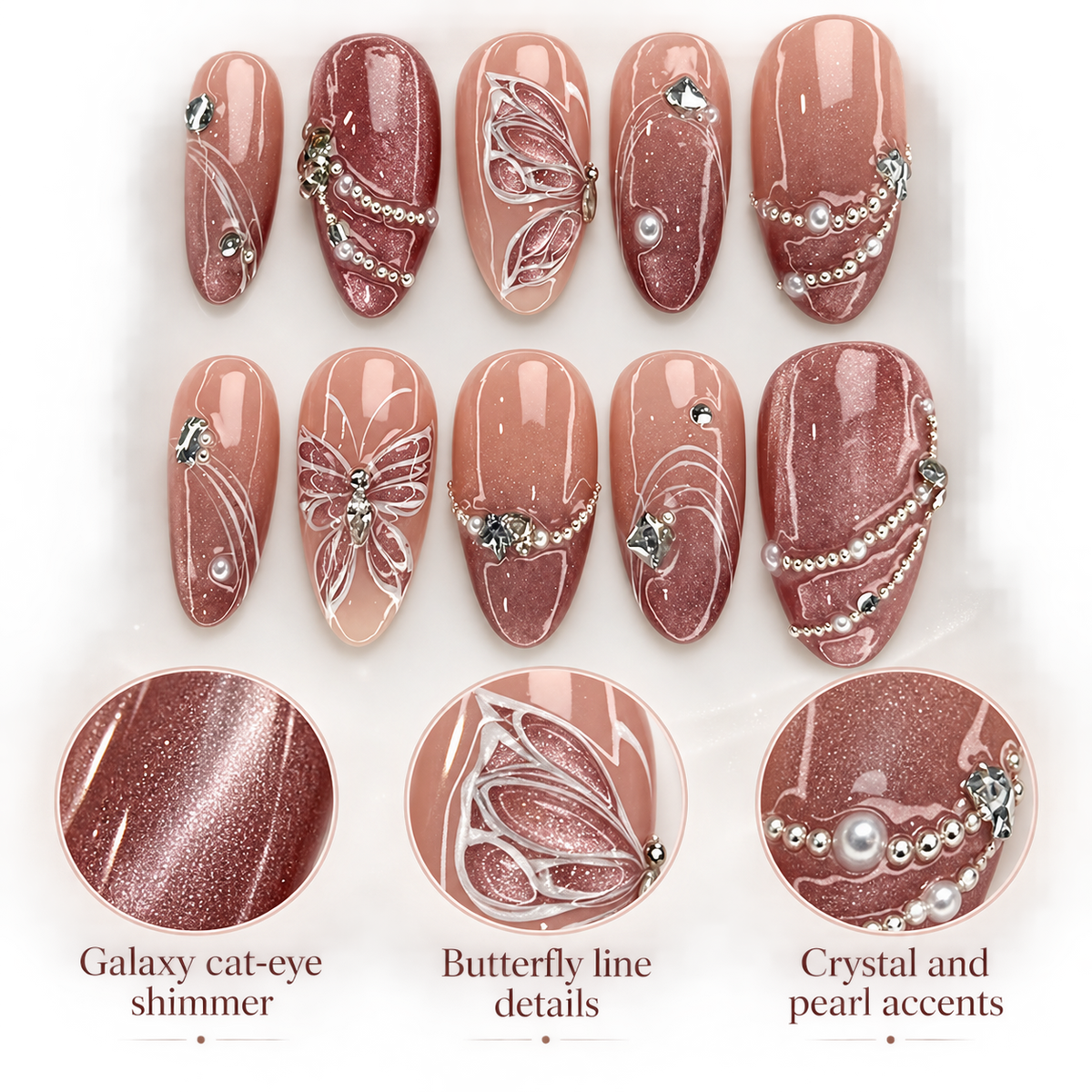 Butterfly Galaxy Cat Eye Crystal Press On Nail Set · mproduct-dbb58afed25435d6a09c