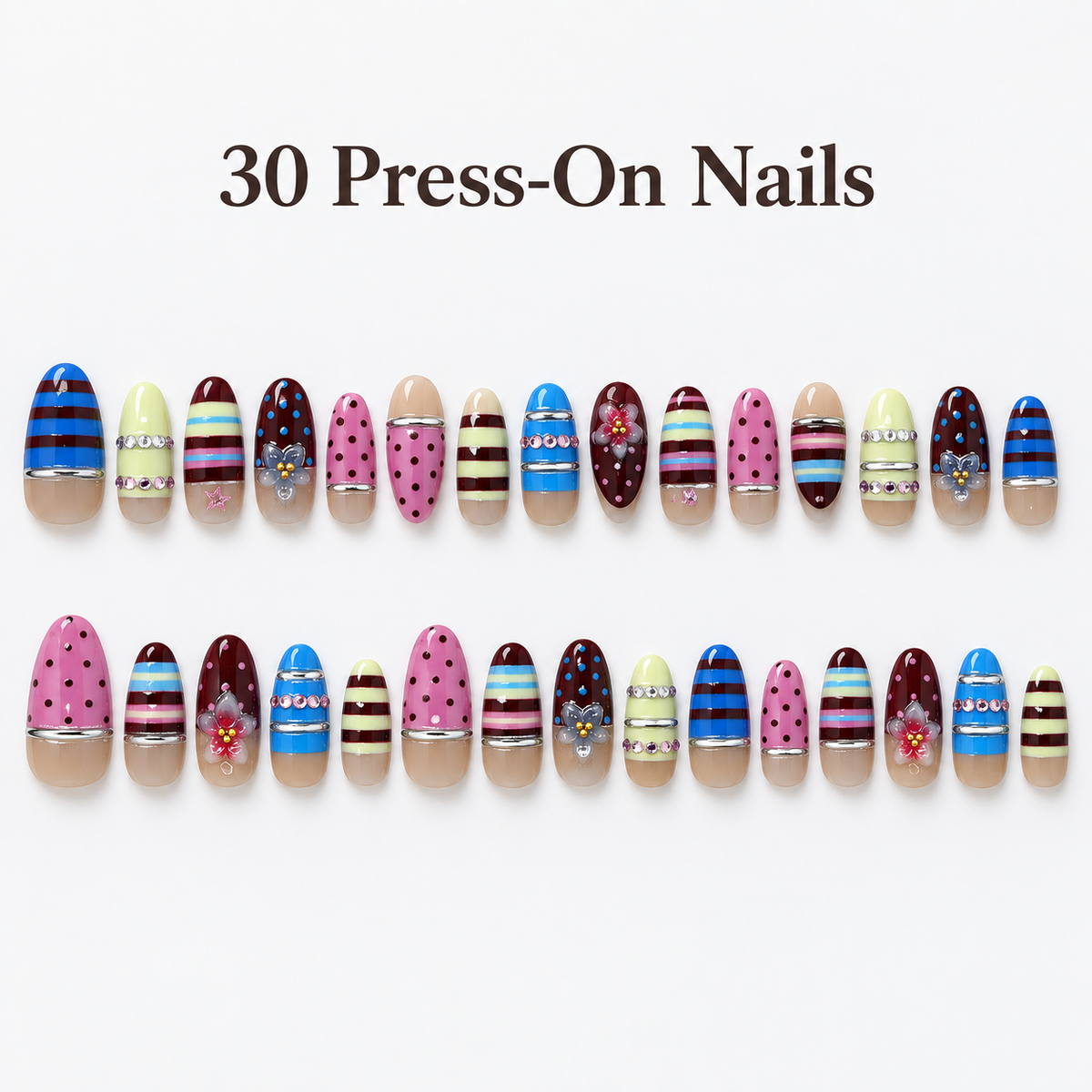 Dopamine Bloom Stripe Press On Nail Set · mproduct-dcbc768c5012560a8acd