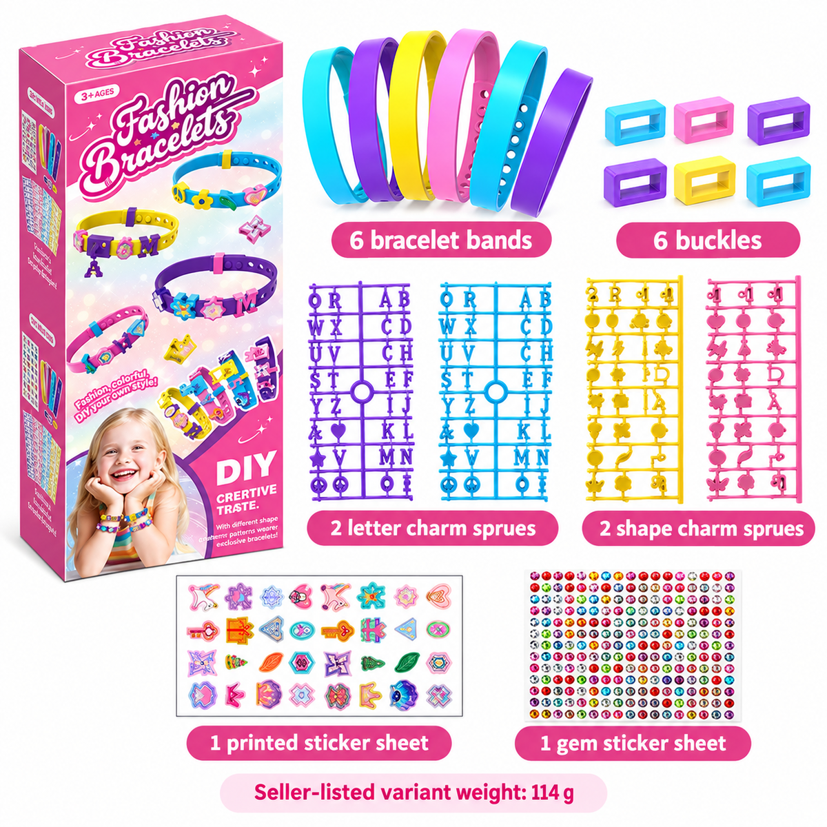 Princess DIY Bracelet Craft Kit YC 02 Design · mproduct-e01326ca19c270f901b3