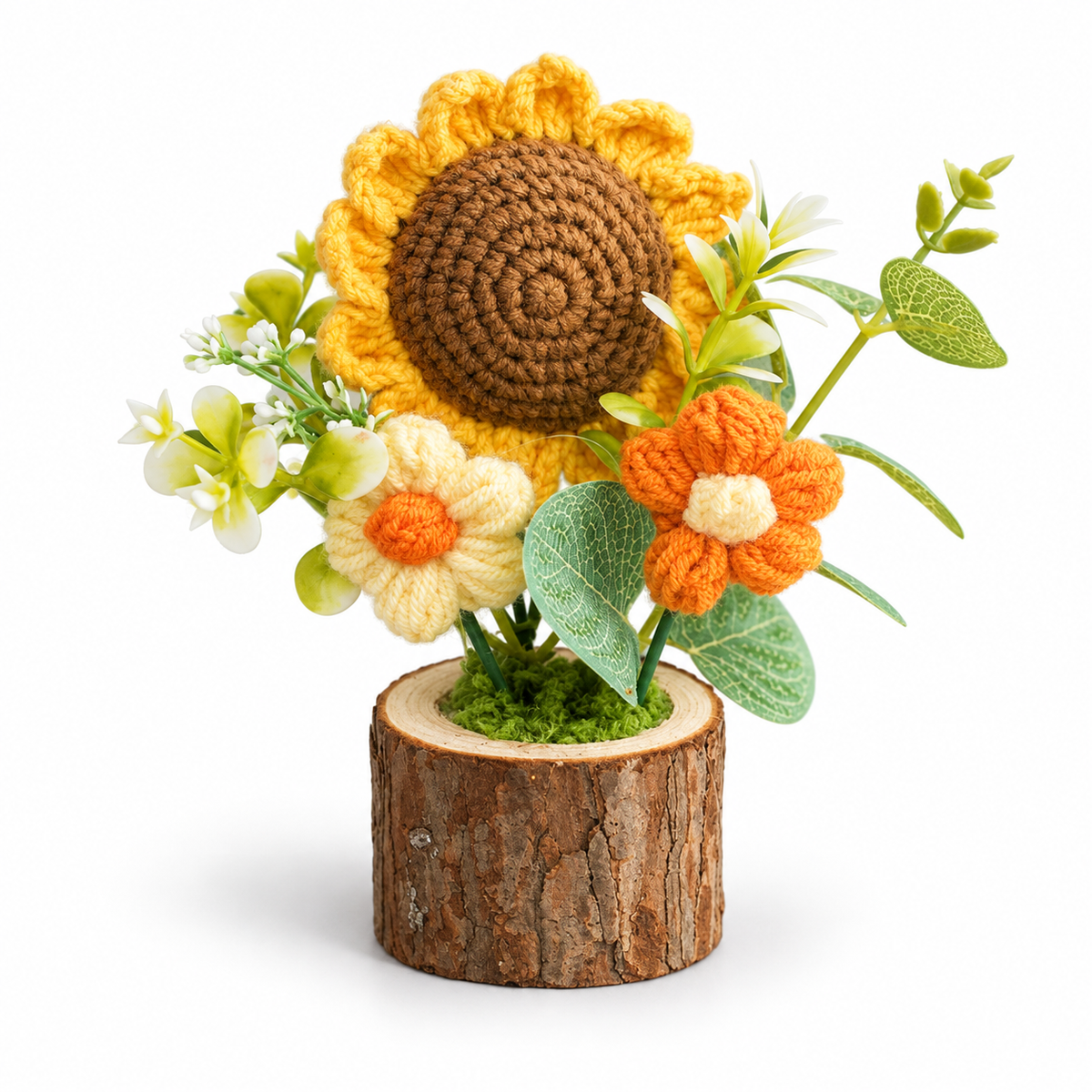 Mini Crochet Flower Wood Pot · mproduct-e4dc7f099fb52da26bab