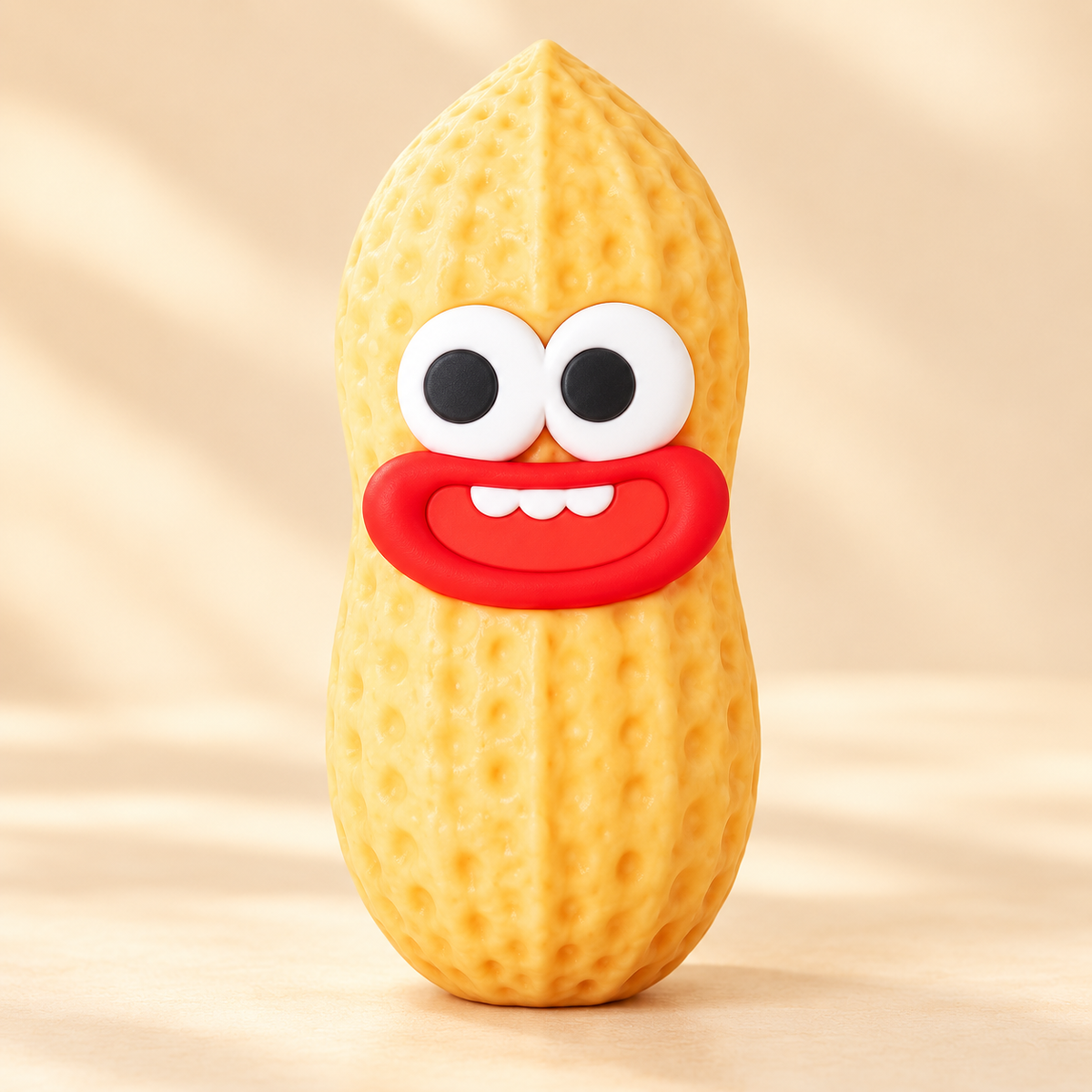 Peanut Crunchy Squishy Toy with a Textured Shell and Funny Face · mproduct-e797bef6cbed4cac6335