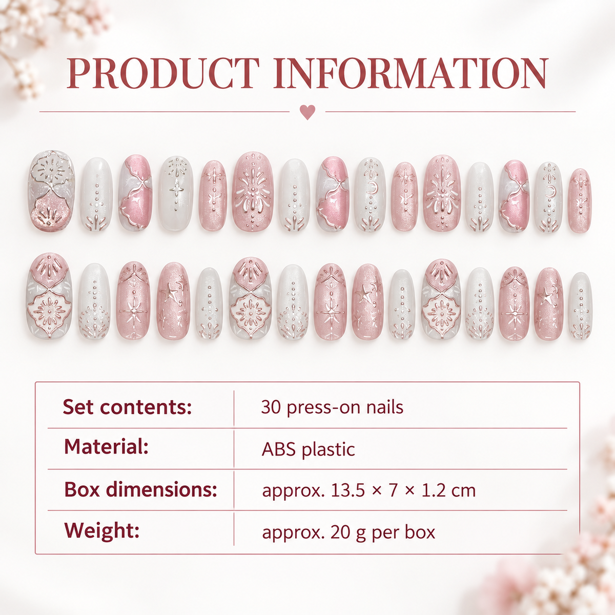 Berry Mirror Fireworks Cat Eye Press On Nail Set · mproduct-e80e5c20fc0d1be3f323