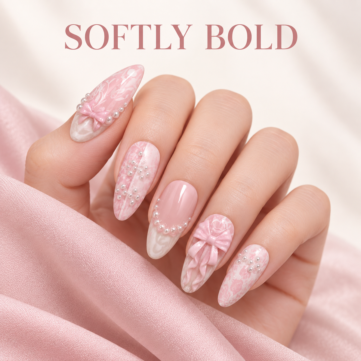 Sugar Pearl Bow French Press On Nail Set · mproduct-ef10b4bf63943b6bdbe0