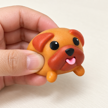 Brown Dog Squishy Toy with Floppy Ears and Pink Tongue · mproduct-f0adea18881995839bc2