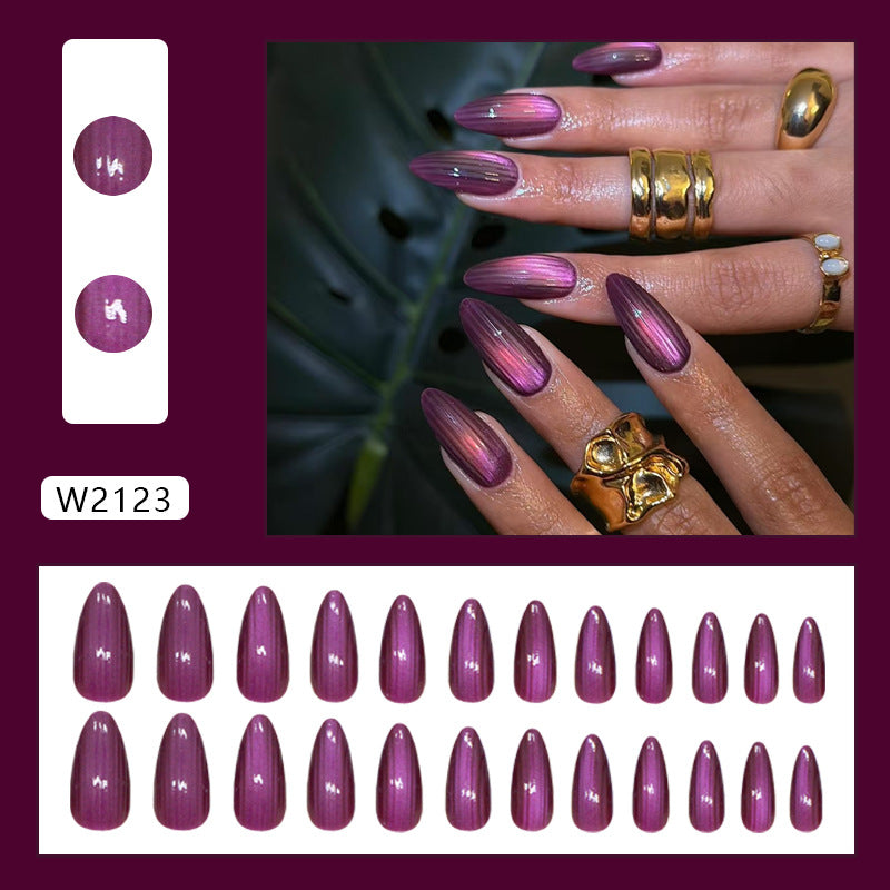 Purple Galaxy Cat Eye Press On Nail Set · mproduct-f323d6bb25b1caee2815