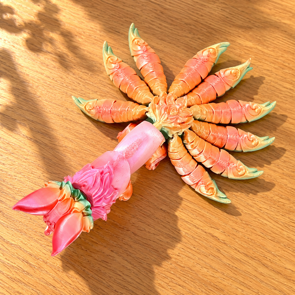 Articulated Rainbow Nine-Tailed Fox – 23 cm · mproduct-f358ad38296dac0877b6