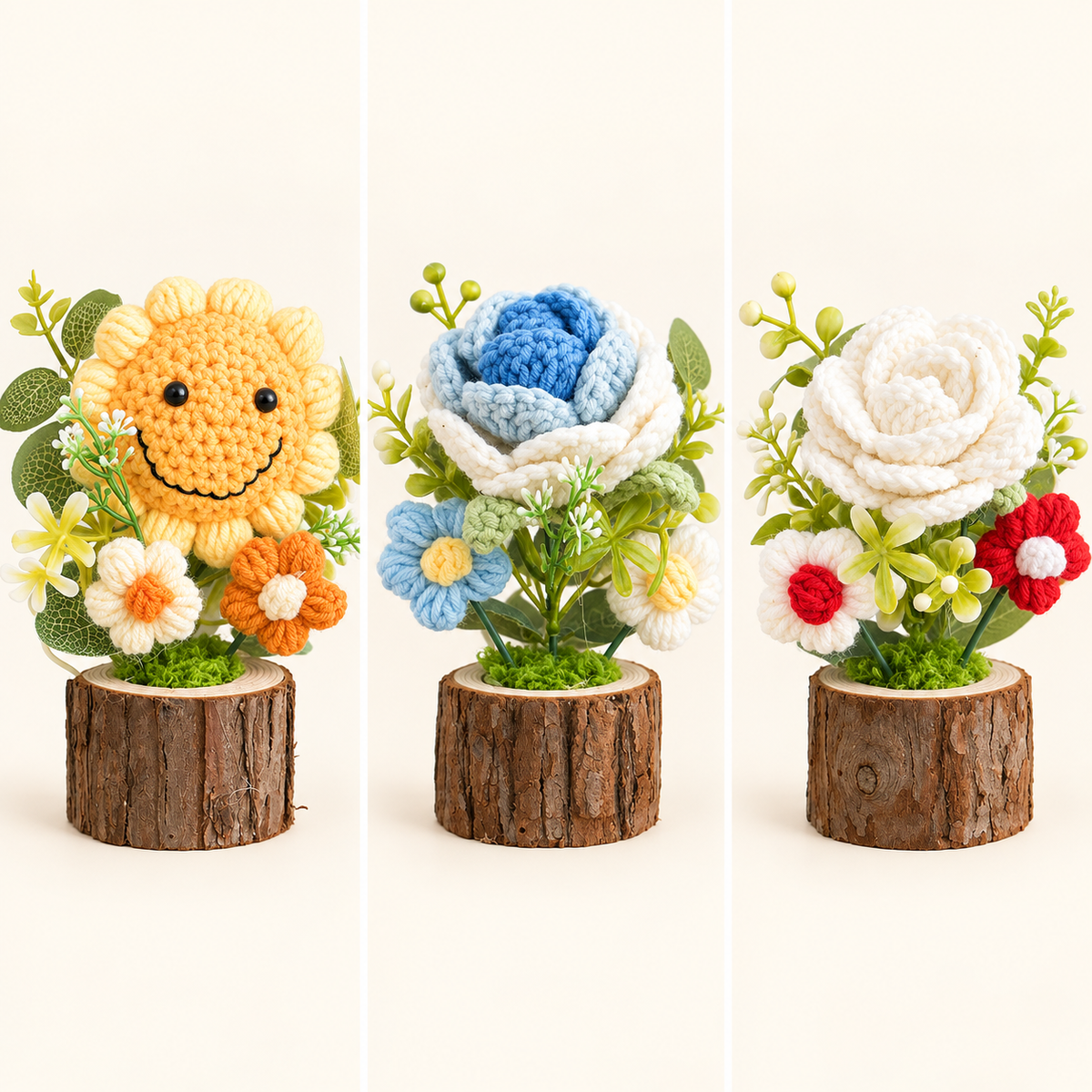 Mini Crochet Flower Wood Pot · mproduct-f9b2690164c2a7cbdbc9