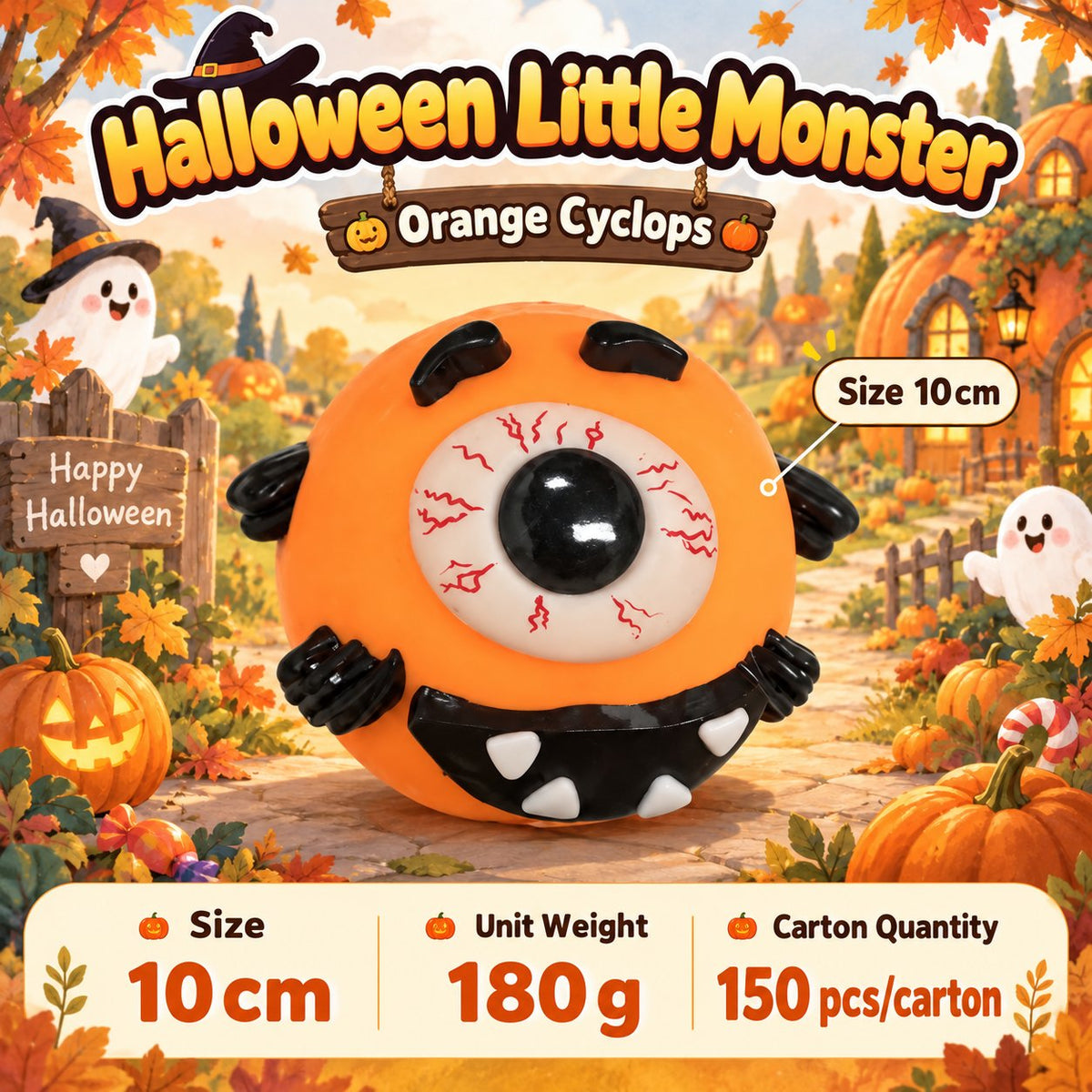Halloween Face Change Squishy 10 cm Three Colors · mproduct-fab9e5b0b5041c86411b