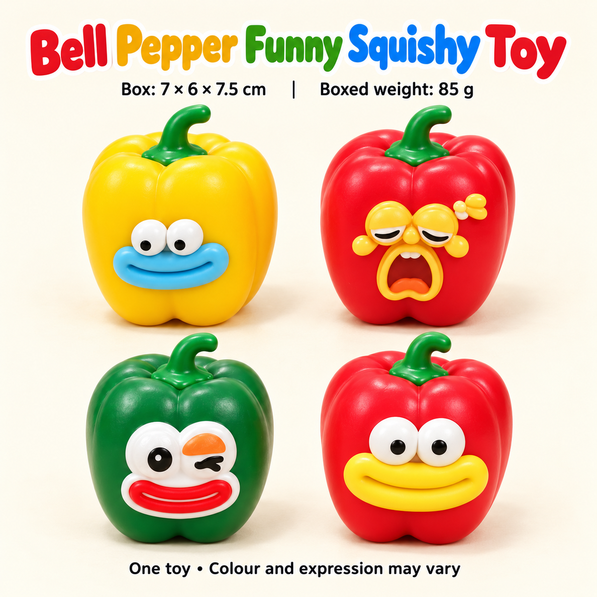 Bell Pepper Crunchy Squishy Toy with a Green Stem and Funny Face · mproduct-fc5e28c6c8b1af054d48