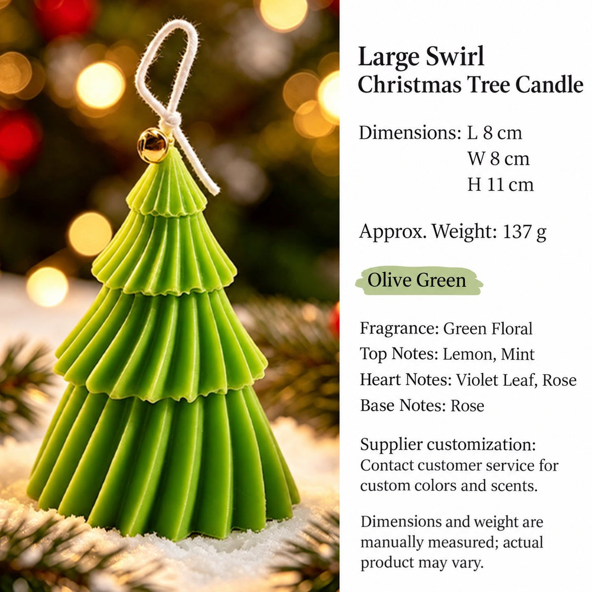 Large Swirl Christmas Tree Candle · mproduct-fed2855e760ea832a6e1