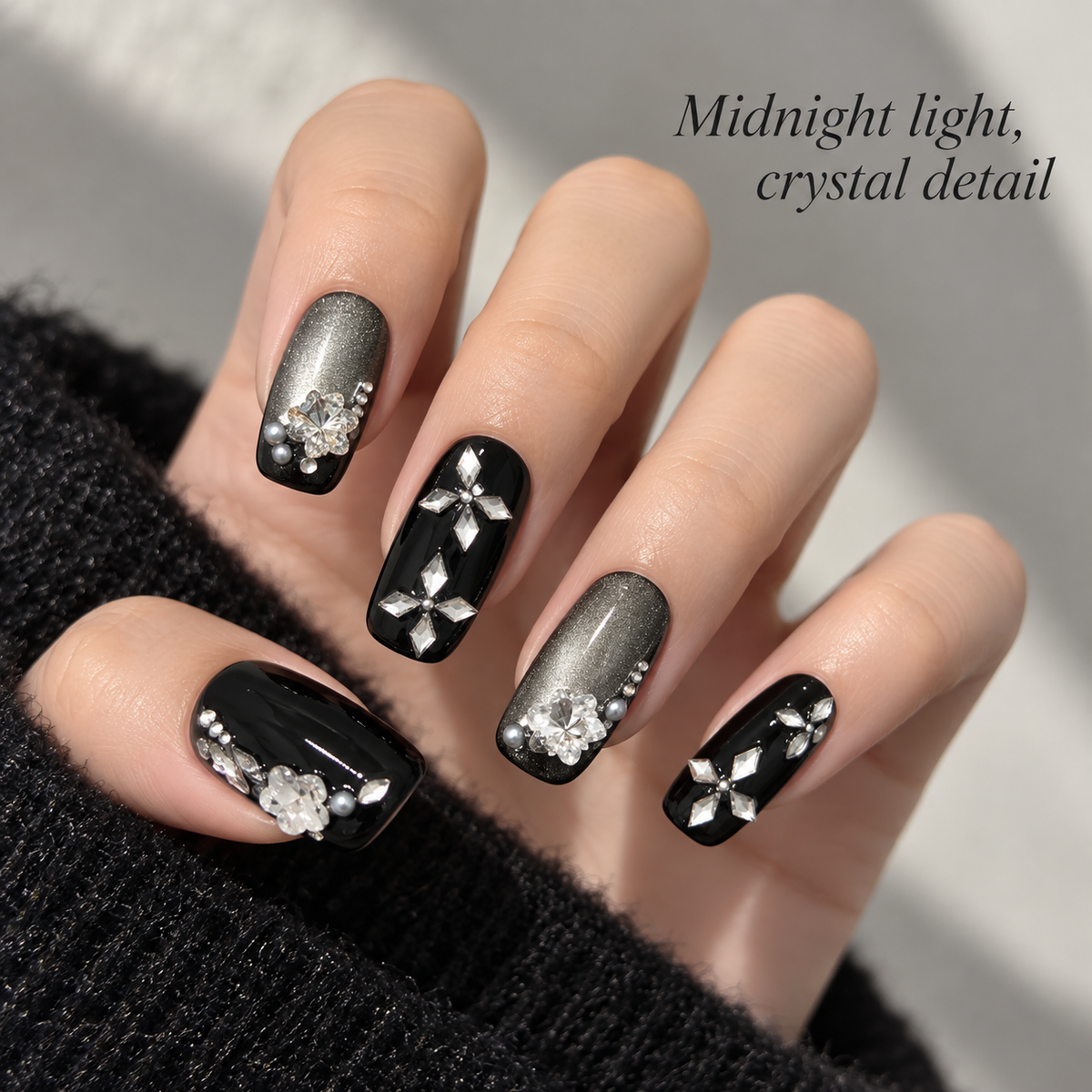 Midnight Feast Crystal Cat Eye Press On Nail Set · mproduct-ff95dcc616c5cb12f986