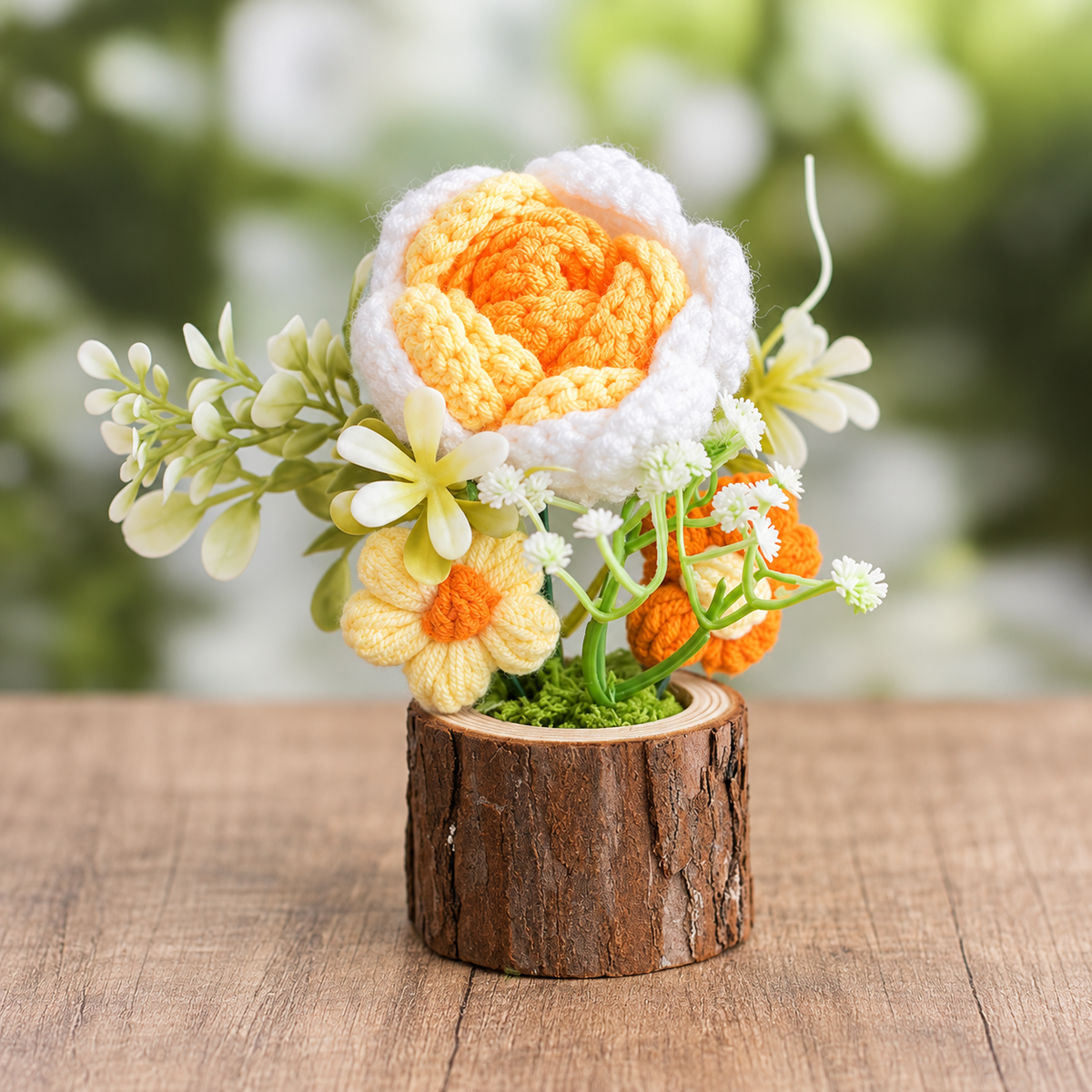 Mini Crochet Flower Wood Pot · mproduct-fffbc9e6e117a4140187