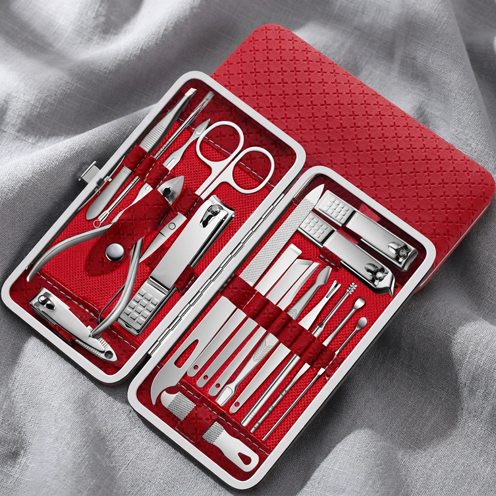 19pcs Steel Nail Kits Box