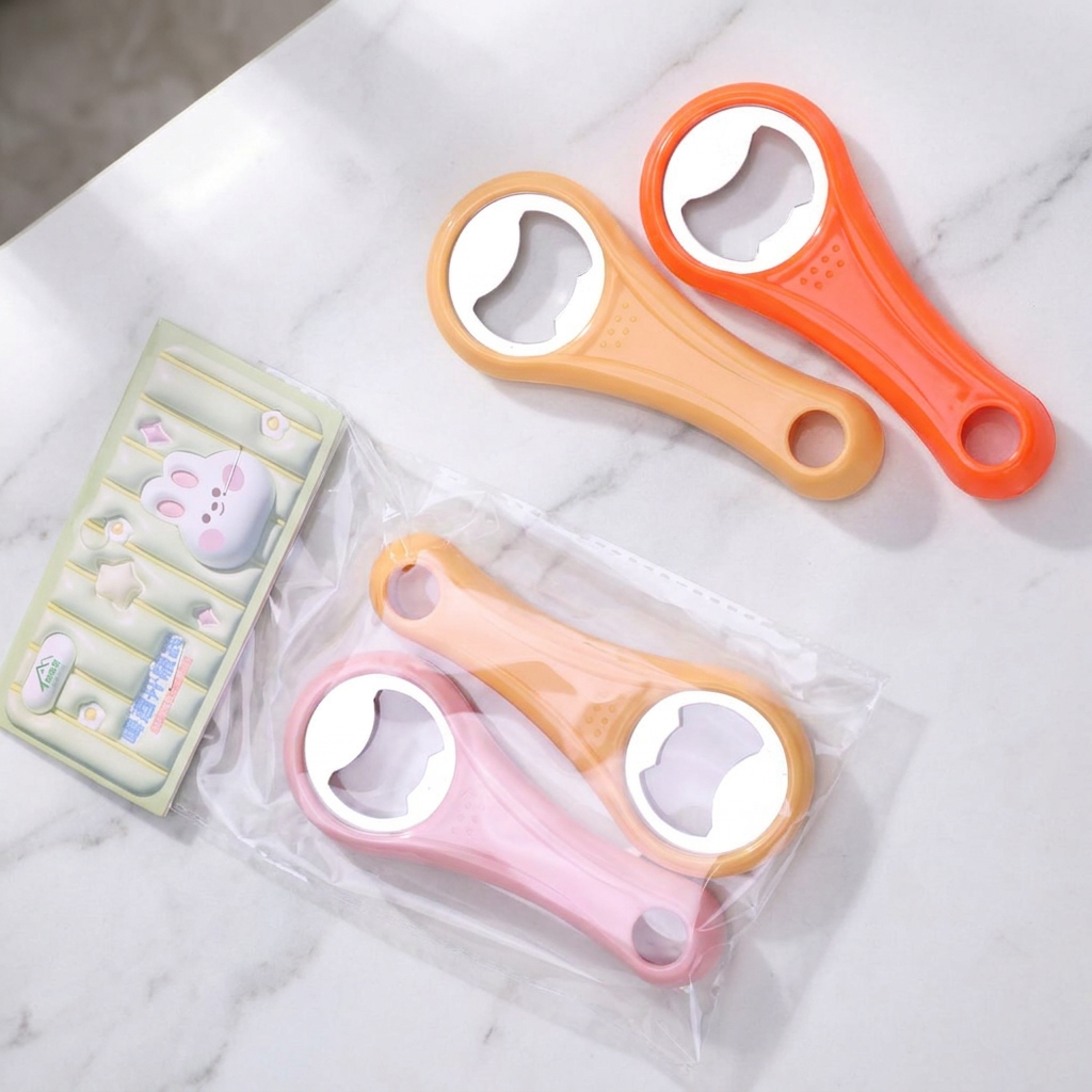Plastic Rabbit Beer Openers Pastel Colors