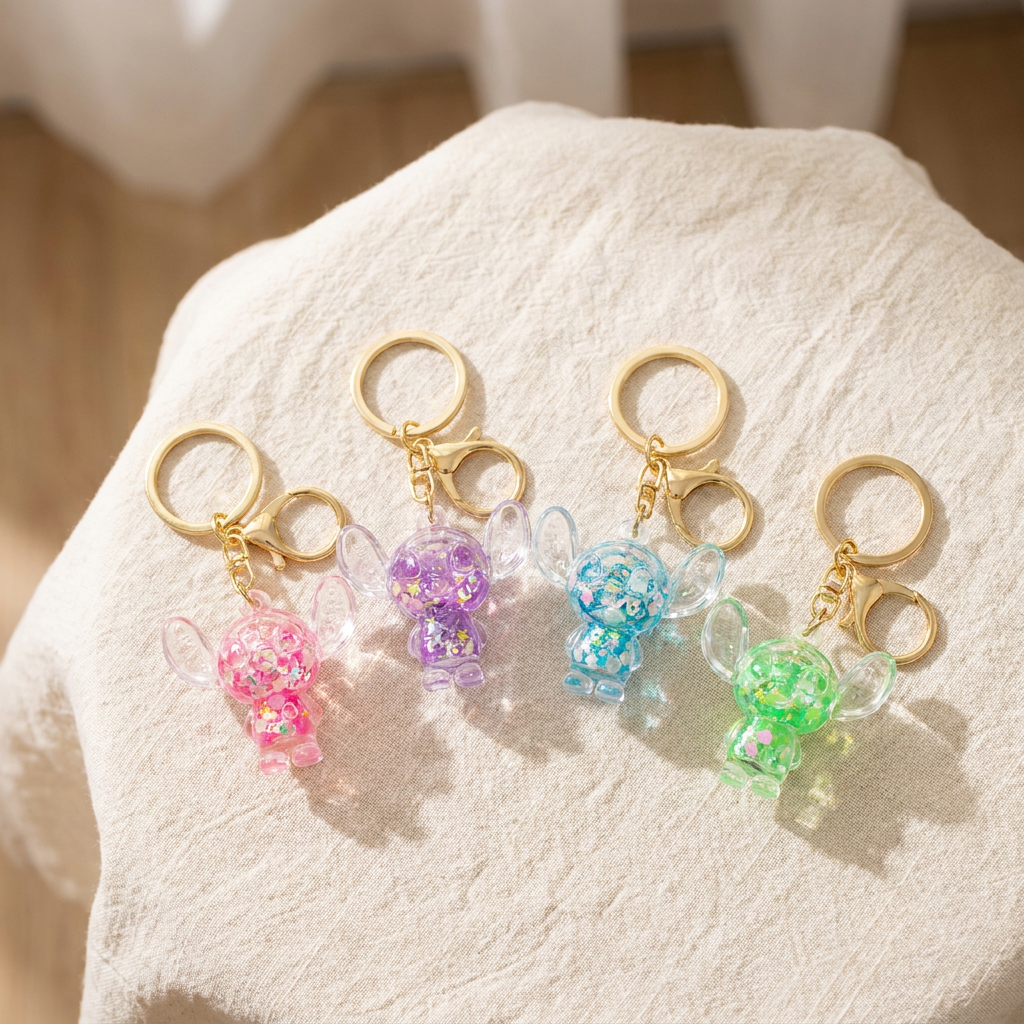 Liquid Glitter Keychain