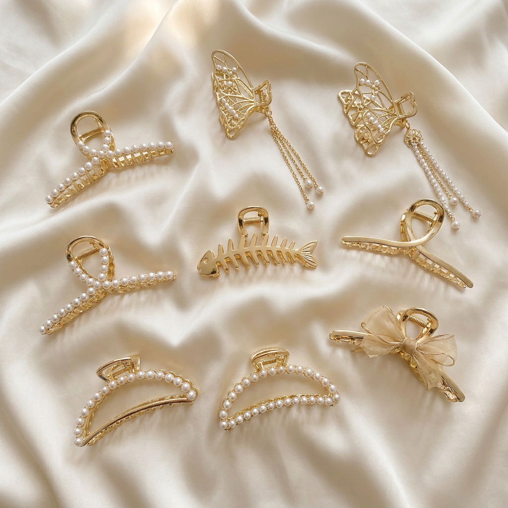 Sculpted Design Hair Claw Clip