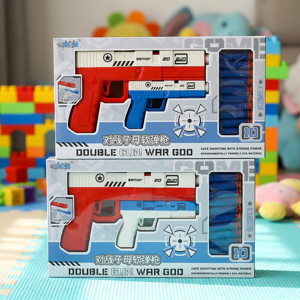 EVA Bullet Double Guns Toy
