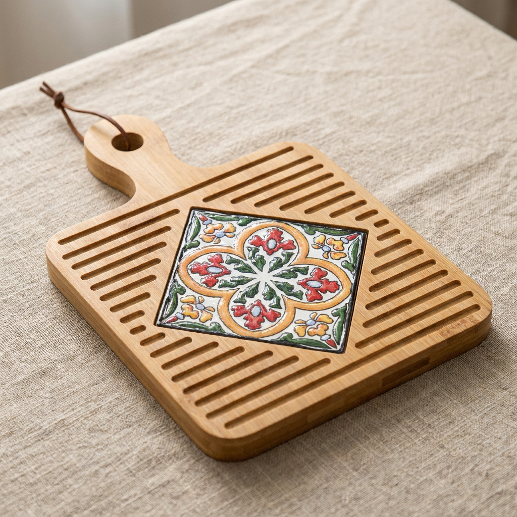 Large Retro Handheld Trivet